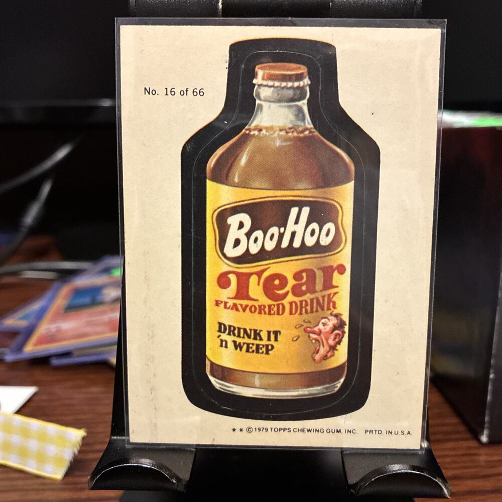 1979 Wacky Package - BooHoo Drink vintage Card Sticker - PK0010